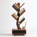 Libreria ad albero dalle linee essenziali, colore grigio